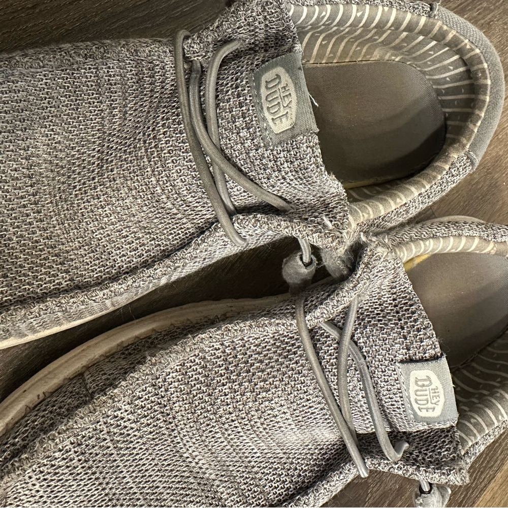 Hey Dude Textured Gray Loafers